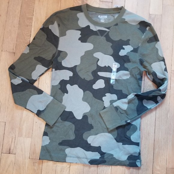 Old Navy Mens Olive Army Green Camo 